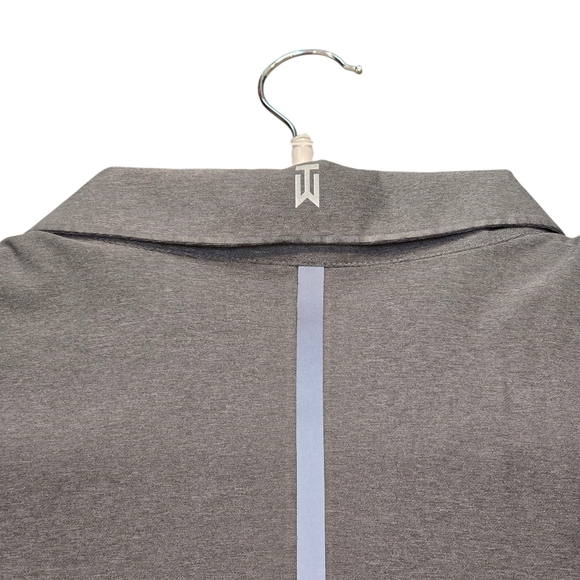 Nike Tiger Woods Collection Velocity Max Woven Snap Polo Shirt Gray Men's Sz XXL - Picture 10 of 12